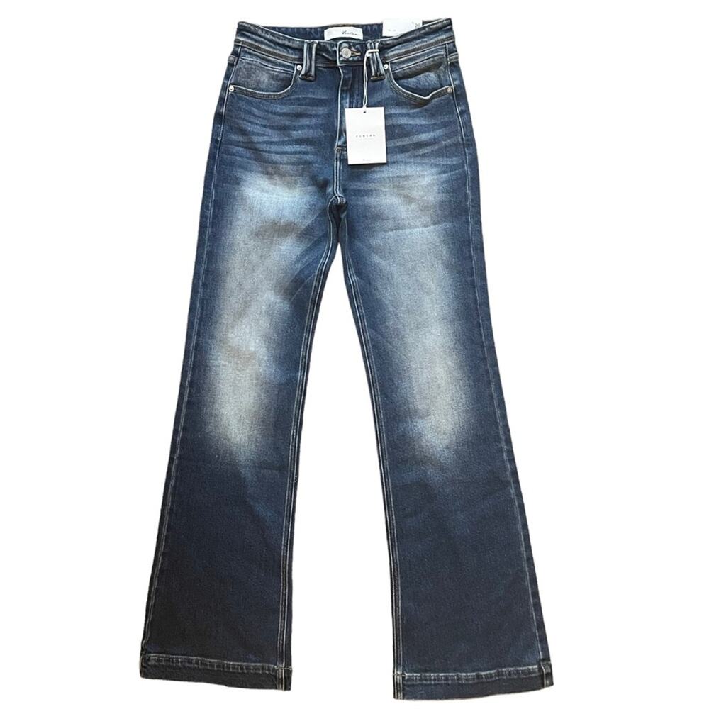 KANCAN Holly High Rise Flare Leg Jeans Women’s 5/26 New With Tags Medium Wash